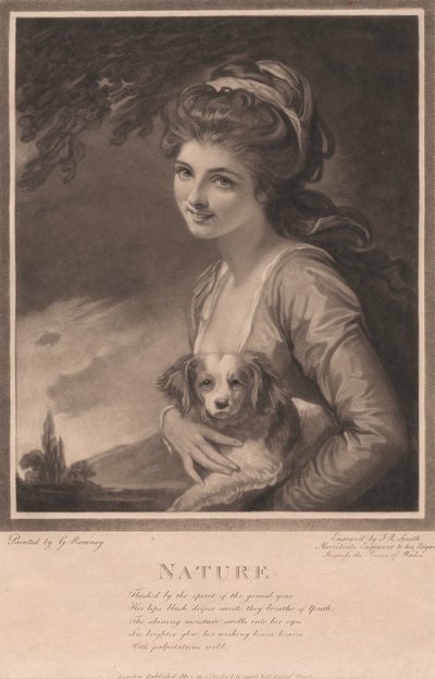 Lady Hamilton como «Naturaleza» de John Raphael Smith