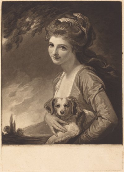 Lady Hamilton como la Naturaleza, publicado en 1784 de John Raphael Smith