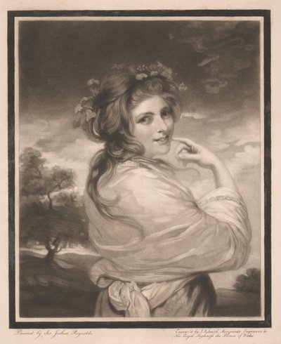 Lady Hamilton como bacante de John Raphael Smith