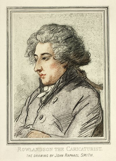 Retrato de Thomas Rowlandson, de Reproducciones de Dibujos de Viejos Maestros en el Museo Británico de John Raphael Smith