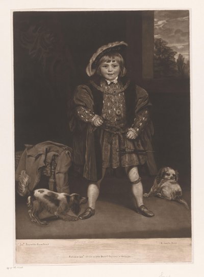 Retrato de John Crewe de niño de John Raphael Smith
