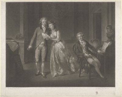 Retrato de Luisa, princesa de Orange-Nassau, Guillermo I Federico, rey de los Países Bajos, y Federico, príncipe de Orange-Nassau de John Raphael Smith