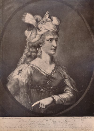 Sarah Siddons, actriz galesa, como Zara en la obra de William Congreve La novia de luto, c1783 1894 de John Raphael Smith