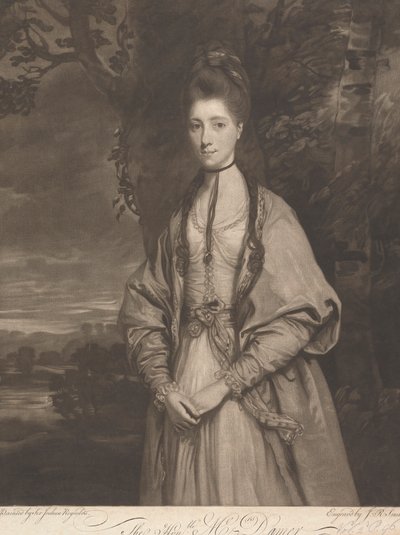 Honorable Sra. Anne Seymour Damer (de soltera Conway) de John Raphael Smith