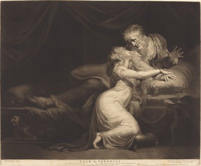 Lear y Cordelia de John Raphael Smith after Henry Fuseli