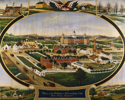 Vistas de los edificios y alrededores del asilo del condado de Berks de John Rasmussen