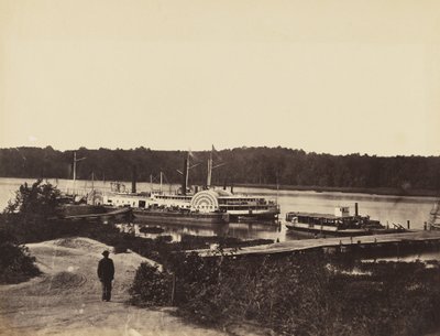 Barco de suministros médicos Plauter, en el Appomattox., enero de 1865 de John Reekie