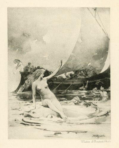 Ilustración para los poemas de Catulo (fotograbado) de John Reinhard Weguelin