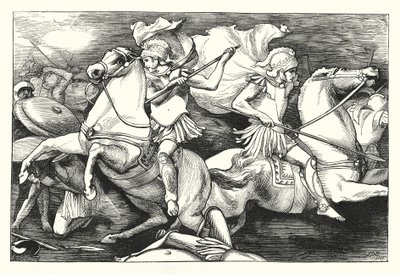 Los Grandes Hermanos Gemelos (grabado) de John Reinhard Weguelin
