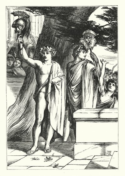 Los gemelos (grabado) de John Reinhard Weguelin