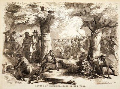 Batalla de Oriskany, Estado de Nueva York, pub. 1867 de John Reuben Chapin