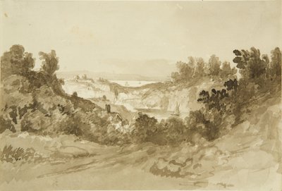 Avon y Severn desde Windcliff en el Wye, c.1820 de John Reverend Eden