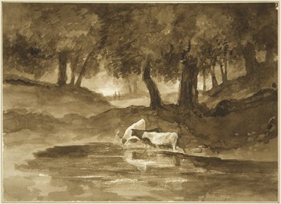 Mirando hacia el valle de Nightingale, c.1825 de John Reverend Eden