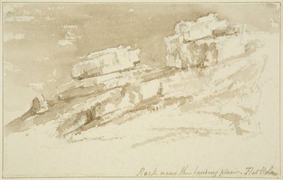 Rocas cerca del Lugar de Aterrizaje, Flat Holm de John Reverend Eden