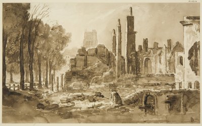 Ruinas de la Mansion House y la Custom House de John Reverend Eden