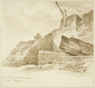 Slip y Capstan House, Flat Holm de John Reverend Eden