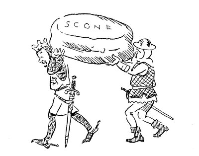 El Rey Eduardo I robando la Piedra de Scone de John Reynolds