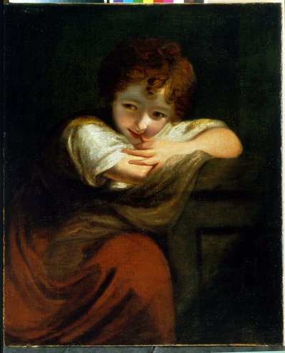 Pequeño matón (Robinetta). Pintura de Sir Joshua Reynolds (1732-1792), óleo sobre lienzo. arte ingles de John Reynolds