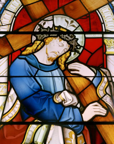 Dolgellau, Santa María, Clayton & Bell, John Richard Clayton (1827-1913), Cristo cargando la cruz, 1864 de John Richard Clayton