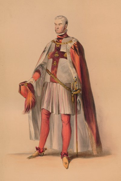Invitado con traje para el Bal Costumé de la Reina Victoria, 12 de mayo de 1842, 1843 de John Richard Coke Smyth