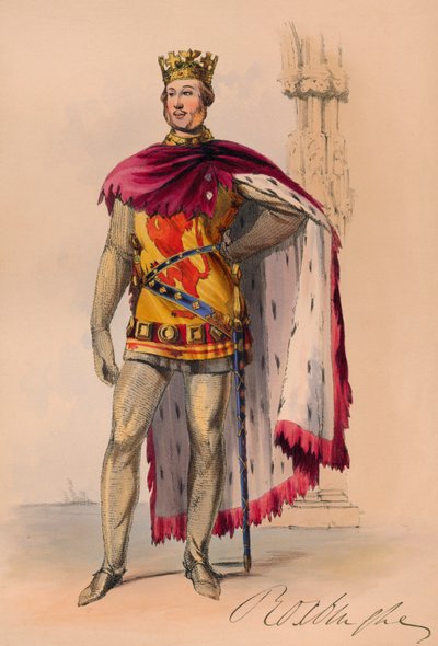 James Innes-Ker con traje de Plantagenet para el Baile de Disfraces de la Reina Victoria, 12 de mayo de 1842, 1843 de John Richard Coke Smyth