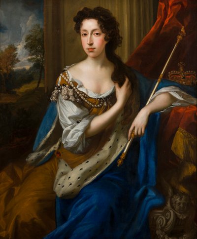 Retrato de la reina María II de Módena (1662-1694), c.1682-91 (óleo sobre lienzo) de John Riley
