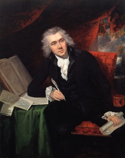 Retrato de William Wilberforce (1759-1833) con 29 años (óleo sobre lienzo) de John Rising