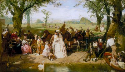 Un día de verano en Hyde Park, 1858 de John Ritchie