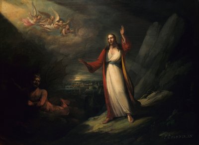 Cristo Tentado por el Diablo, 1818 de John Ritto Penniman