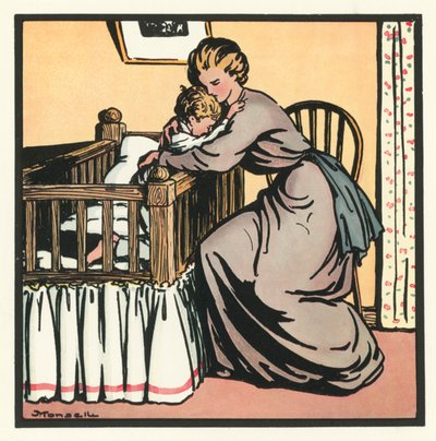 Rimas de Kensington: Good-Night (litografía en color) de John Robert (after) Monsell