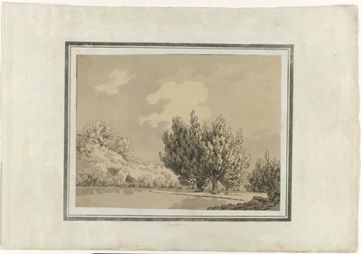 Álamo de John Robert Cozens (signed by artist)