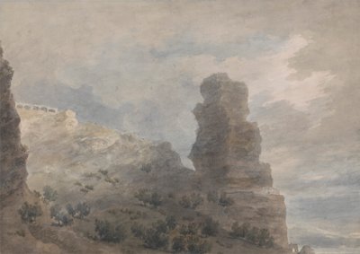 Una vista desde la posada de Terracina de John Robert Cozens