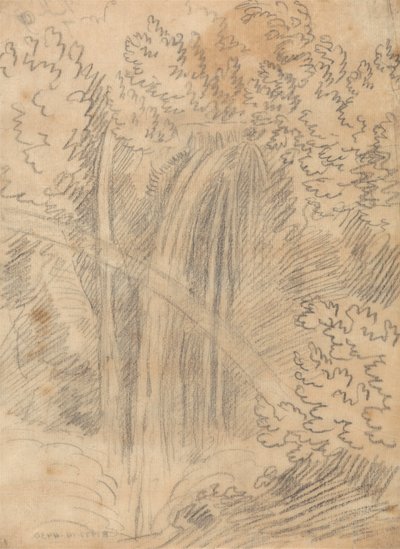 Una cascada de John Robert Cozens