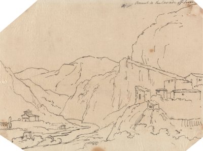 Subida a la Cascada de Terni de John Robert Cozens
