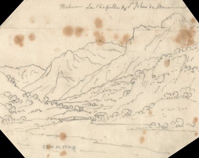 Entre La Chapelle y St. John de Maurienne de John Robert Cozens