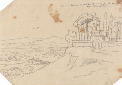 Convento entre Castel del Bosco y La Strada Scala de John Robert Cozens