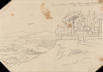 Convento entre Castel del Bosco y La Strada Scala de John Robert Cozens