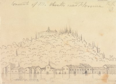 Convento de Monte Olivetto, cerca de Florencia de John Robert Cozens