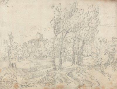 Convento de Monte Olivetto, cerca de Florencia de John Robert Cozens