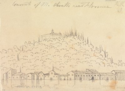 Convento de Monte Olivetto, cerca de Florencia de John Robert Cozens