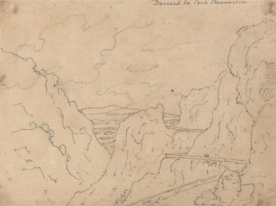 Descenso al Puente de Beauvoisin de John Robert Cozens