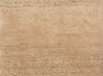 Desde Mirabella, la Villa del Conde Algarotti en las Colinas Euganeas de John Robert Cozens