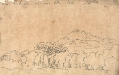 Desde el Palacio de Portici, 7 de septiembre de John Robert Cozens