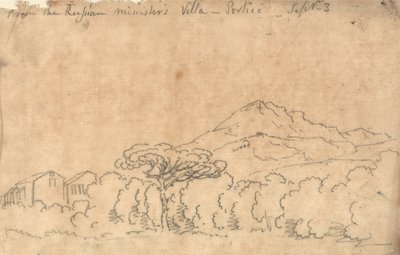 Desde el Palacio de Portici, 7 de septiembre de John Robert Cozens