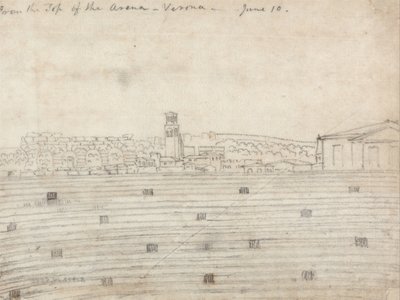 Desde lo alto de la Arena, Verona de John Robert Cozens