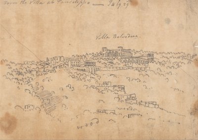 Desde la Villa de Posillipo, 29 de julio de John Robert Cozens