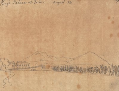 Palacio del Rey en Portici, 28 de agosto de John Robert Cozens