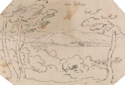 Lago de Perugia de John Robert Cozens