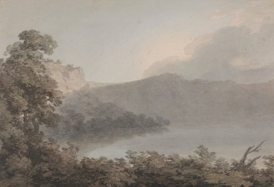 Lago de Vico Entre Roma y Florencia de John Robert Cozens
