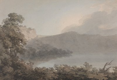 Lago de Vico Entre Roma y Florencia de John Robert Cozens